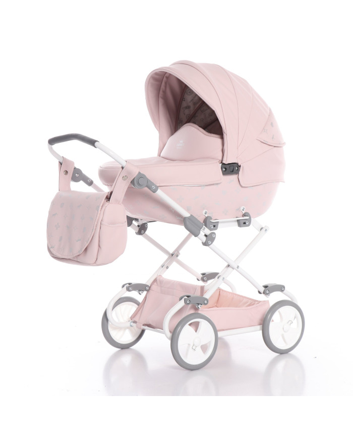 Carrito De Muñecas Junama Imperial Rosa