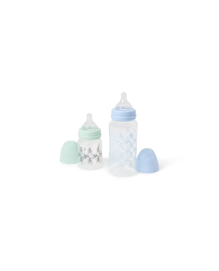 PACK 2 BIBERONES DE BEBÉ TOUS SQUARE AZUL