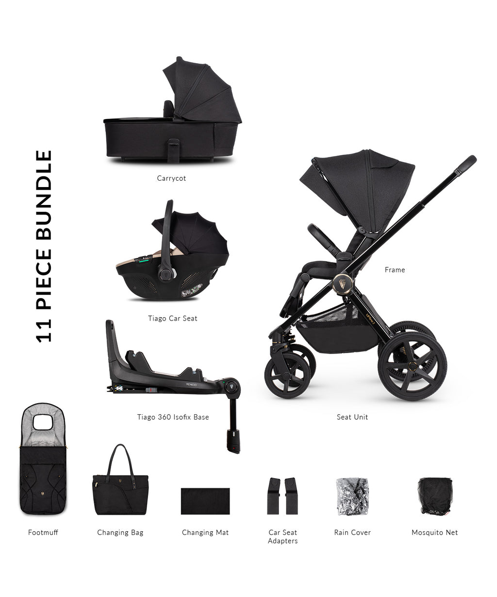 Carro de Bebé Venicci Upline 2 All Black
