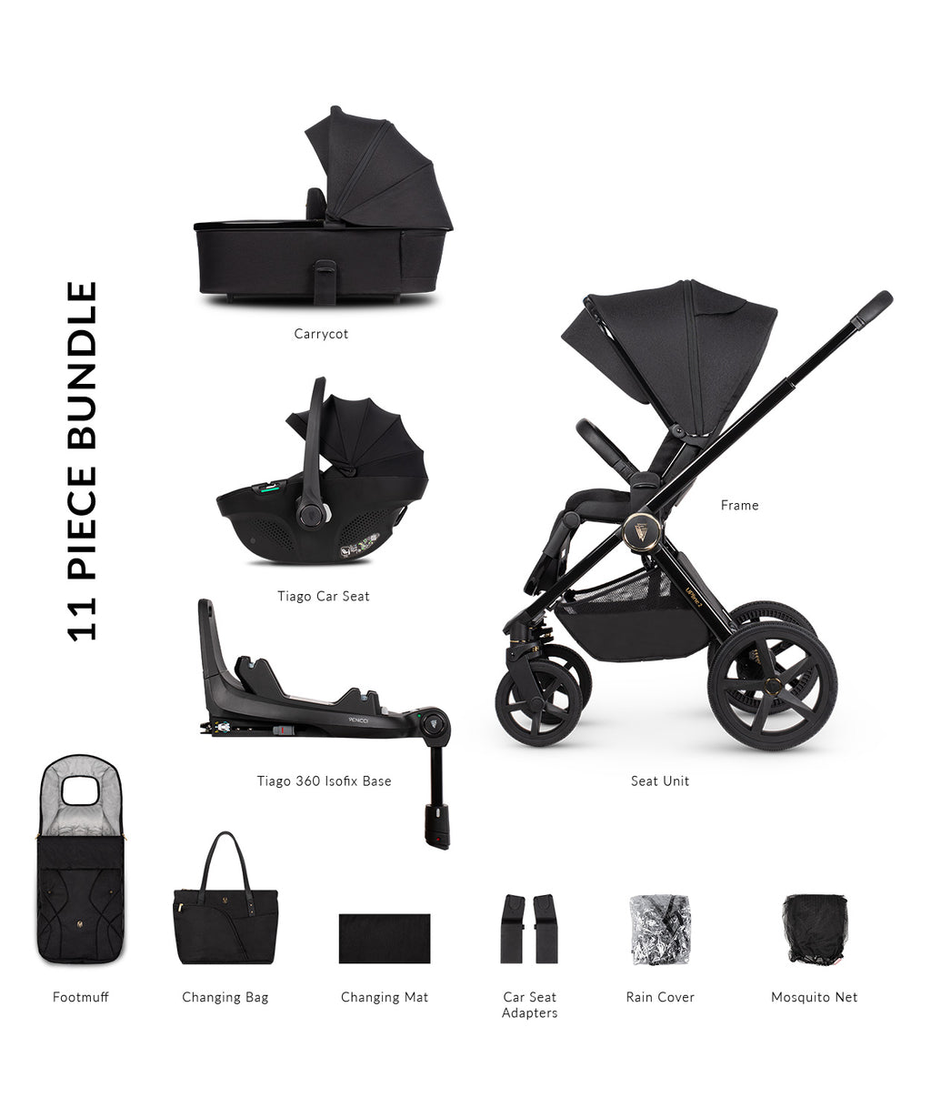 Carro de Bebé Venicci Upline 2 All Black